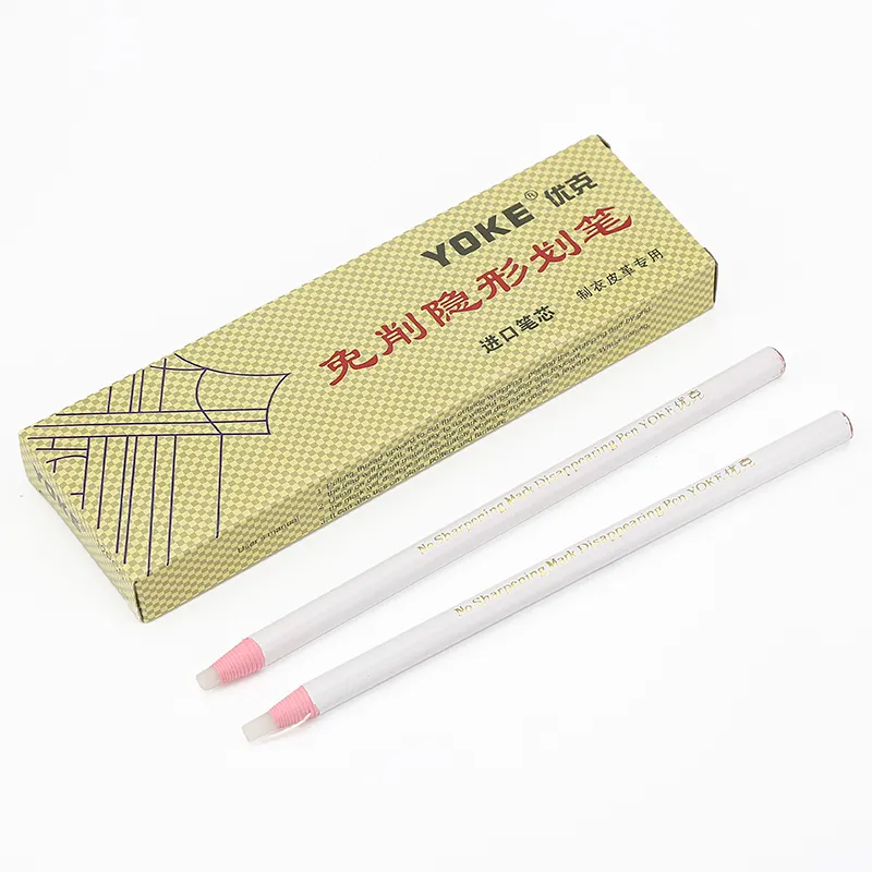 요크 의류 재봉 액세서리 재봉 마크 연필 직물 보이지 않는 지울 수있는 펜 재단사 분필