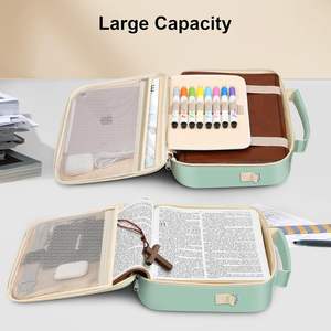 Muestra Gratuita de Bolsa para Biblia con Bolsillo Protector con Cremallera, Funda Grande para Biblia con Correa para el Hombro de Source Factory - Product Image 3