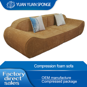 Juego de sofás de compresión Muebles Sala de estar Sofá Tela Compresión Espuma sellada Sofá comprimido al vacío - Product Image 3