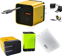Adaptateur secteur GAN 80W USB C Super Fast Charging avec câble de charge TYPE C, adaptateur universel pour smartphones