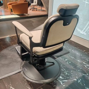 Sillón de Barbería Clásico Tallado de Estilo Chino Nuevo, Personalizado en Color, Estilo Americano, Sillón de Barbería Vintage, Sillón de Barbería Sencillo - Product Image 2