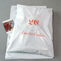 Enveloppe d'expédition en polyéthylène personnalisée, imperméable, recyclable, à forte adhérence, pour vêtements, avec logo imprimé, vente en gros