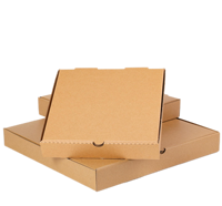 Boîte à pizza pliable avec couvercle à emboîtement HuiLong PS-005, dimensions personnalisées, usage commercial, OEM/ODM, approvisionnement en gros