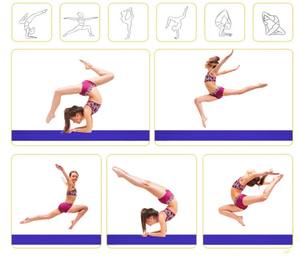 Trave di equilibrio pieghevole realizzato in materiale espanso compresso rivestito con pelle scamosciata artificiale antiscivolo per sport e intrattenimento - Product Image 6