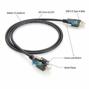 Câble de caméra industrielle SeaLATCH à verrouillage par vis USB <span class=keywords><strong>2.0</strong></span> Type-A vers Type B, haute flexibilité pour systèmes d'imagerie robotique et d'automatisation - Product Image 3