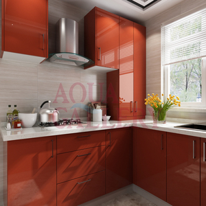 Meubles de <span class=keywords><strong>cuisine</strong></span> modulaires à haute dureté, finition UV, finition brillante, <span class=keywords><strong>sans</strong></span> poignée, jeux vidéo - Product Image 6