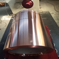 Bobine plate en cuivre pur C11000, tube en cuivre de 1 mm à 2,5 mm d'épaisseur, semi-dur, pour bras de contact de commutateur