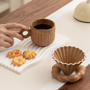 Porcelain Coffee Mugs 250ml Coffee <b>Cups</b> with Handle, Dishwasher Safe <b>and</b> Microwave Safe - Product Image 5