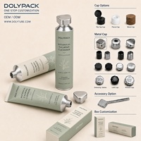 Emballage personnalisé pour lotion de soin personnel, tube en aluminium pliable, tube cosmétique disponible en 5 ml, 10 ml, 20 ml, 30 ml, 50 ml, 100 ml