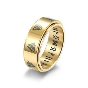 Bague Rotative en Acier Inoxydable avec Nœud Celtique Éternel, Bijou de Mode pour Homme, Style Nordique Viking, Cadeau - Product Image 5