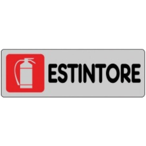 15x15 cm '<b>FIRE</b> EXTINGUISHER' Label for Turning Tool - Product Image 1