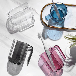 Taza de plástico desechable minimalista para enjuague bucal taza de tarro Dental para cepillar juego doméstico - Product Image 5