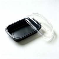 OEM Klantspecifieke Vorm Zwarte Basis Transparant Deksel PET PP Voedsel Blisterverpakking Multi-compartimenten Verpakking Bakkerij Mousse Vers Fruit Voedselverpakking