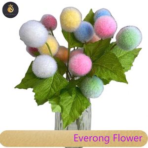 <span class=keywords><strong>Flores</strong></span> artificiales al por mayor baratas 3 tenedores bola de <span class=keywords><strong>lana</strong></span> <span class=keywords><strong>flores</strong></span> artificiales - Product Image 1