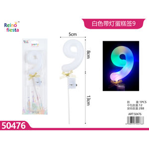 LED Topper torta 9 con luce per la laurea e il ringraziamento forniture Decorative per le celebrazioni della festa - Product Image 1