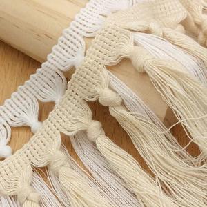 Jakarlı 11cm pamuk ipliği çevre dostu özel renkler asılı püskül dantel giyim ve ev aksesuarları için - Product Image 1