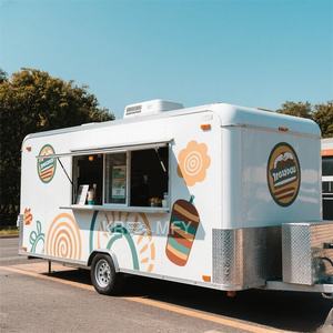 Remolque Contenedor Móvil Cuadrado para BBQ y Tamales, Carro de Comida para Helados y Barbacoa, Remolques de Comida con Cocina Totalmente Equipada - Product Image 2