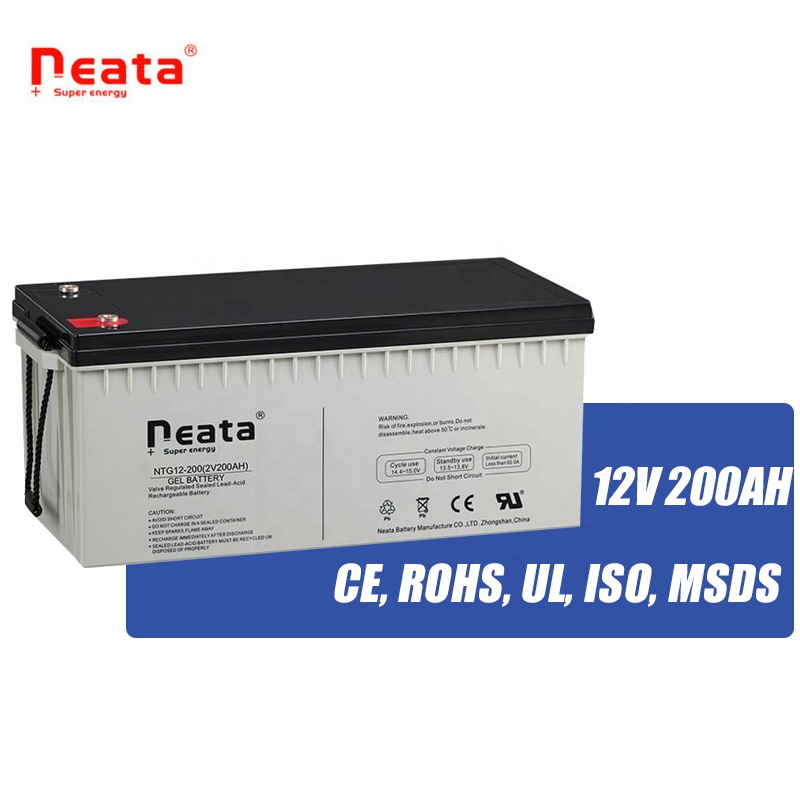 12V 100AH 200AH pin năng lượng mặt trời AGM có thể sạc lại pin lưu trữ cho bảng điều khiển năng lượng mặt trời hệ thống năng lượng nước gió 120Ah 150AH 250AH