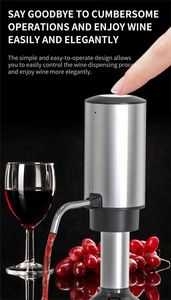 Decantador de Vino Recargable de Acero Inoxidable de Alta Calidad, Apto para Alimentos, Vertedor Automático, Aireador, Dispensador de Vino Eléctrico de un Toque, USB - Product Image 5