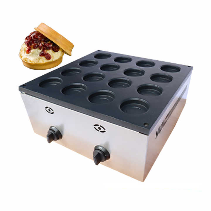 Intelligent Desktop Red Bean Cake Maker Machine Wheel Pie Thick Pancake Bread Making Equipment Round Waffle Baker
