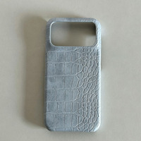Zenos INS Niche Étui de téléphone en cuir de crocodile vieilli pour iPhone, coque de protection rigide semi-enveloppante