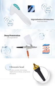 Analyseur de cheveux multifonctionnel pour le cuir chevelu et les follicules pileux, appareil de soin des cheveux, ABS portable de bureau, objectif 50X 200X pour salon de beauté - Product Image 2