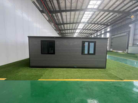Maison conteneur extensible de luxe moderne de 20 pieds et 40 pieds avec salle de bain complète, mur de verre préfabriqué, prix raisonnable, en acier pour usage en boutique