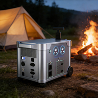 Station d'alimentation portable extérieure extensible à grande capacité sur mesure, batterie LiFePO4, MPPT 3KWh/6KWh, énergie solaire domestique