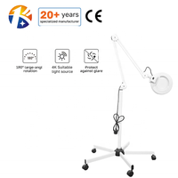 Salon Equipment Mobility Rotatable LED Cosmetic Magnifier for Lash Extension Studio