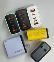 Chargeur GaN 140W en gros, 5 ports PD 3.1, chargeur rapide USB C, adaptateur mural, 3 USB-C, 2 USB-A, chargeur pour ordinateur portable et téléphone