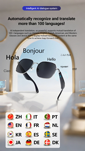 Nuevas gafas de moda con protección UV GY200 que reconocen automáticamente las gafas de <span class=keywords><strong>traducción</strong></span> para hombres AI Dialogue Think Tank gafas inteligentes - Product Image 2