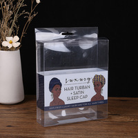 Prix d'usine personnalisé pliant PET PVC boîte en plastique transparent emballage impression boîtes de bandeau de cheveux en plastique