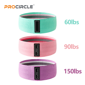 Pro Circle Set mit <span class=keywords><strong>3</strong></span> <span class=keywords><strong>Loop</strong></span> Hip Fitness Bändern Widerstands bänder aus Polyester gewebe für Beine und Po Workout - Product Image 1