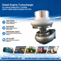 Turbocompresseur de moteur diesel pour engins de construction 725731-5009 X52610100023 BTV7501 pour Detroit Diesel MTU 12V4000