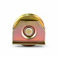 Roulette de porte coulissante en acier robuste, silencieuse, antirouille, pour rail de sol, rouleau de porte de garage, patin de guidage industriel