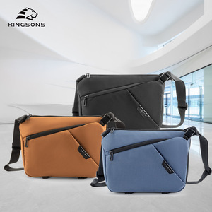 Kingsons Men's Crossbody <b>Bag</b> Water Resistant Zipper Closure Casual Outdoor Travel <b>Small</b> <b>Bag</b> For Coins And Phone - Product Image 1