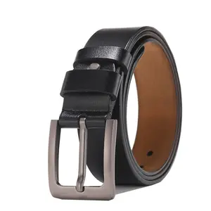 Factory Direct Sale Pure Cowhide Plus Size Men's Belt Extra Long XXL Pin Buckle Men Belts 150 160 170CM