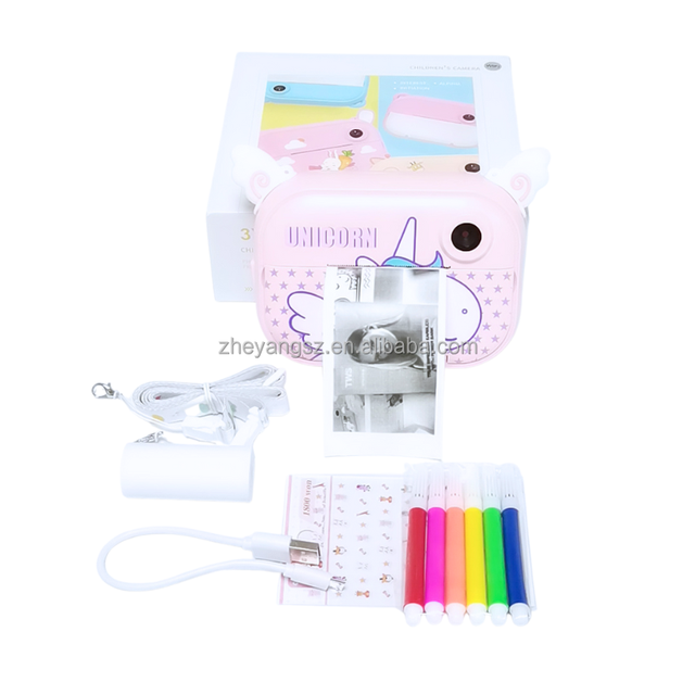 Unicorn Shape Recording Video WiFi Kids Digital Camera Kids' Cameras Kids Camera Instant Print