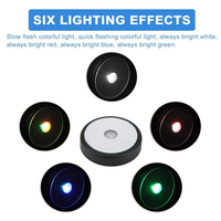 Lumière multicolore ronde de 90mm, fabrication Fine, base de lumière en cristal, offre spéciale