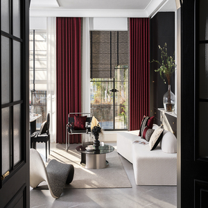 Luxe Sheer Salon Électrique Rideau <span class=keywords><strong>Maison</strong></span> Blackout Blackout Fenêtre Rideaux et Rideaux Pour <span class=keywords><strong>Le</strong></span> Salon <span class=keywords><strong>Maison</strong></span> - Product Image 1