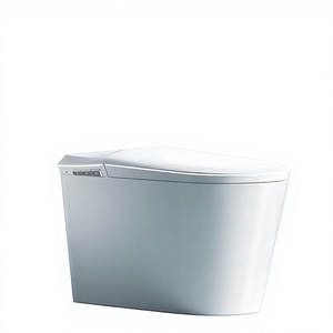 WC intelligent en céramique avec nettoyage <span class=keywords><strong>autonome</strong></span>, stérilisation, siège chauffant, fixation au sol, cuvette allongée, drainage en S, télécommande - Product Image 6