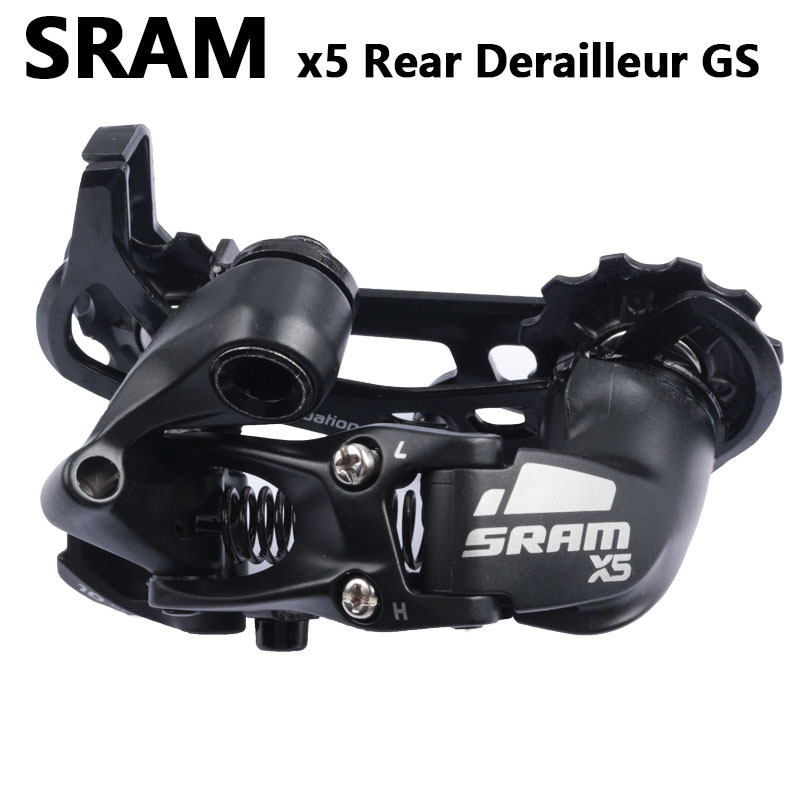 Dérailleur Arrière SRAM X5 – 9 Vitesses, Cage Moyenne, Couleur Argent – Neuf Sous Emballage, Pour VTT