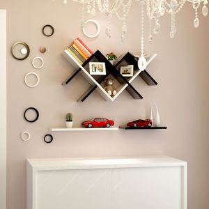 The Sell Like Hot Cakes 4 Cube Kệ Nổi Gắn Tường Giao Nhau Kệ Đựng Khối Gỗ Hoàn Thiện <span class=keywords><strong>Espresso</strong></span> - Product Image 2