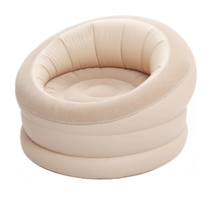 PVC Round Automatic Air <b>Sofa</b> with Built-in Pump 85*55*35 CM for Indoor Reading and Outdoor <b>Camping</b> - Product Image 1