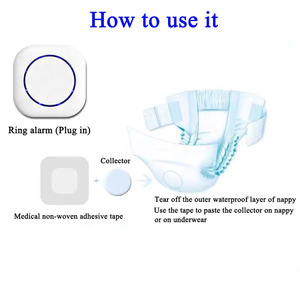 Không dây gibed-wetting báo động chúng tôi EU Anh 38 nhạc chuông chuông ướt PEE nhắc nhở Bô huấn luyện viên màn hình không thấm nước Cảm biến độ ẩm 4 - Product Image 3