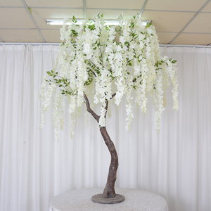 Tùy chỉnh màu trắng trong nhà hoa <span class=keywords><strong>Wisteria</strong></span> cây <span class=keywords><strong>bonsai</strong></span> nhân tạo từ Trung Quốc - Product Image 6