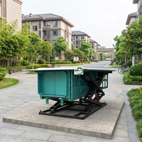 Station de Compression des Déchets Médicaux Souterraine Professionnelle RNKJ – Compacteur Hydraulique Efficace pour Centres de Santé