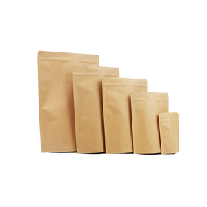גודל מותאם אישית נייר קראפט קראפט נייר עמדה עד pouches אריזת מזון שקיות רוכסן שקיות רוכסן - Product Image 1