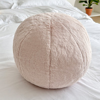 Fabrik neues Design Plüsch Kaninchen fell Runde Kissen Ball Weich gewebtes Kissen Home Dekorative Kissen