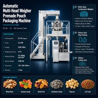 Automatische Multi-Head Weegschaal Premade Pouch Verpakkingsmachine 25-45 Zakjes/Min. Noten Granulaat Snacks Snoep Zaden Staande Zipzak CE